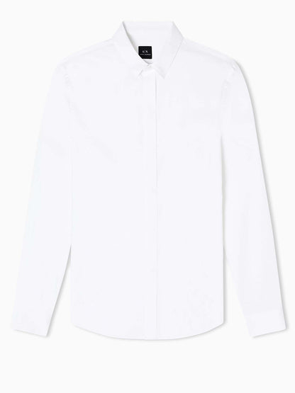 Armani Exchange 8NZCBD ZN10Z 0113, camicia da uomo bianca