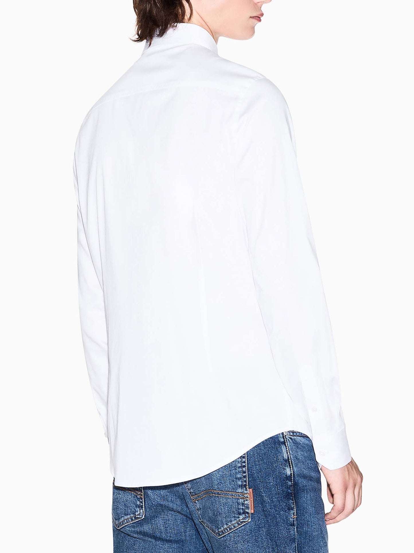 Armani Exchange 8NZCBD ZN10Z 0113, camicia da uomo bianca