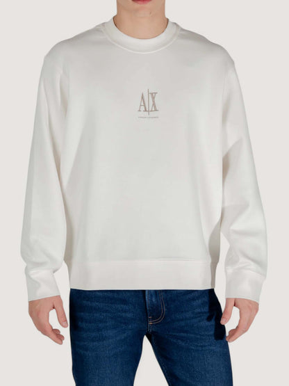 Armani Exchange Xm0368 Af10818 U0009, felpa da uomo bianca