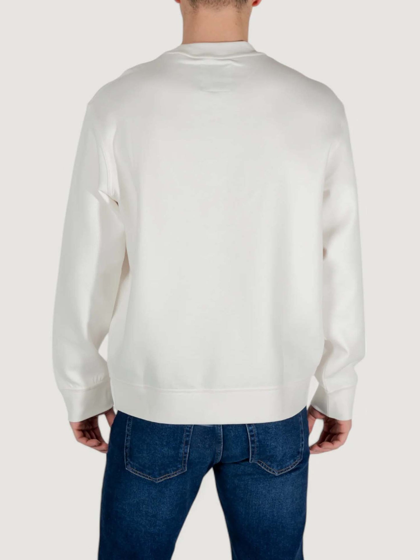 Armani Exchange Xm0368 Af10818 U0009, felpa da uomo bianca