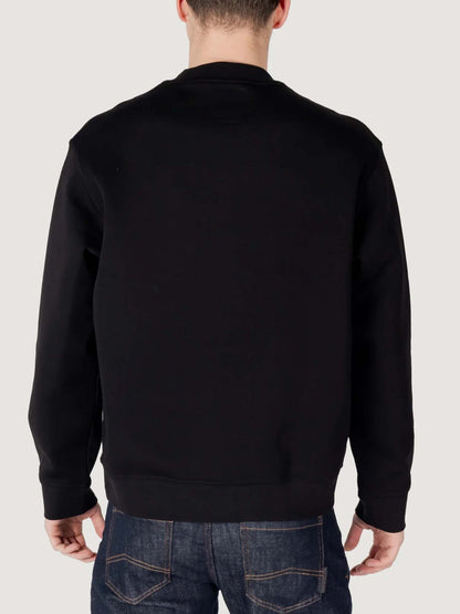 Armani Exchange Crewneck Sweatshirt, felpa da uomo nera
