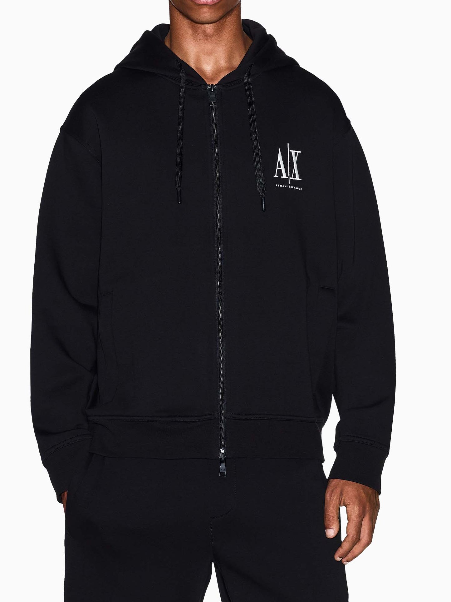 Armani Exchange XM0371 AF10818 UC001, felpa da uomo nera