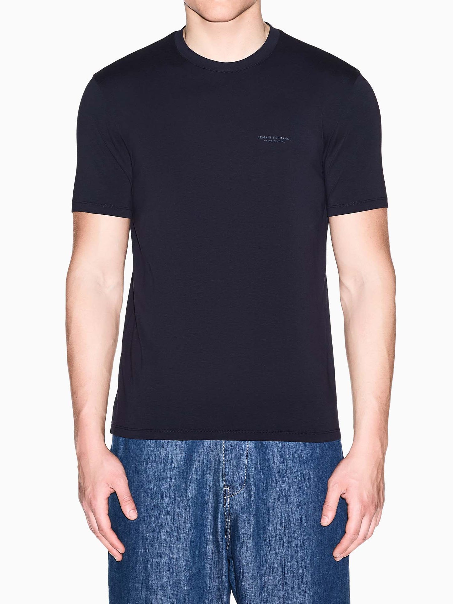 Armani Exchange Xm3141 Af26650 Ub101, t-shirt maniche corte da uomo blu