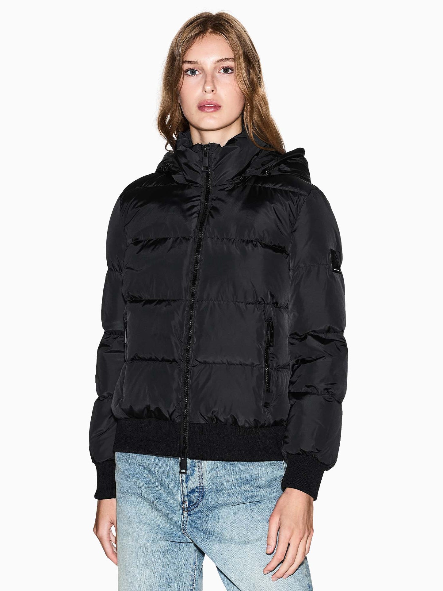 Armani Exchange XW0228 AF12286 UC001, giubbotto da donna nero