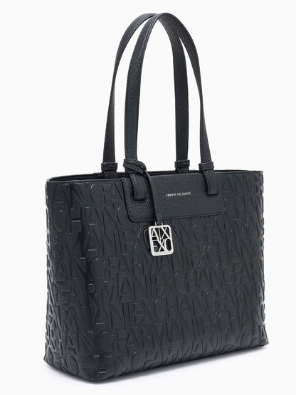 Armani Exchange Liz M Tote bag, borsa Unisex adulto nera