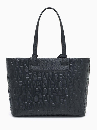Armani Exchange Liz M Tote bag, borsa Unisex adulto nera