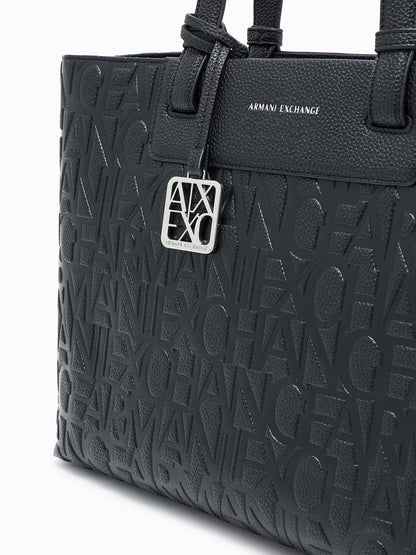 Armani Exchange Liz M Tote bag, borsa Unisex adulto nera