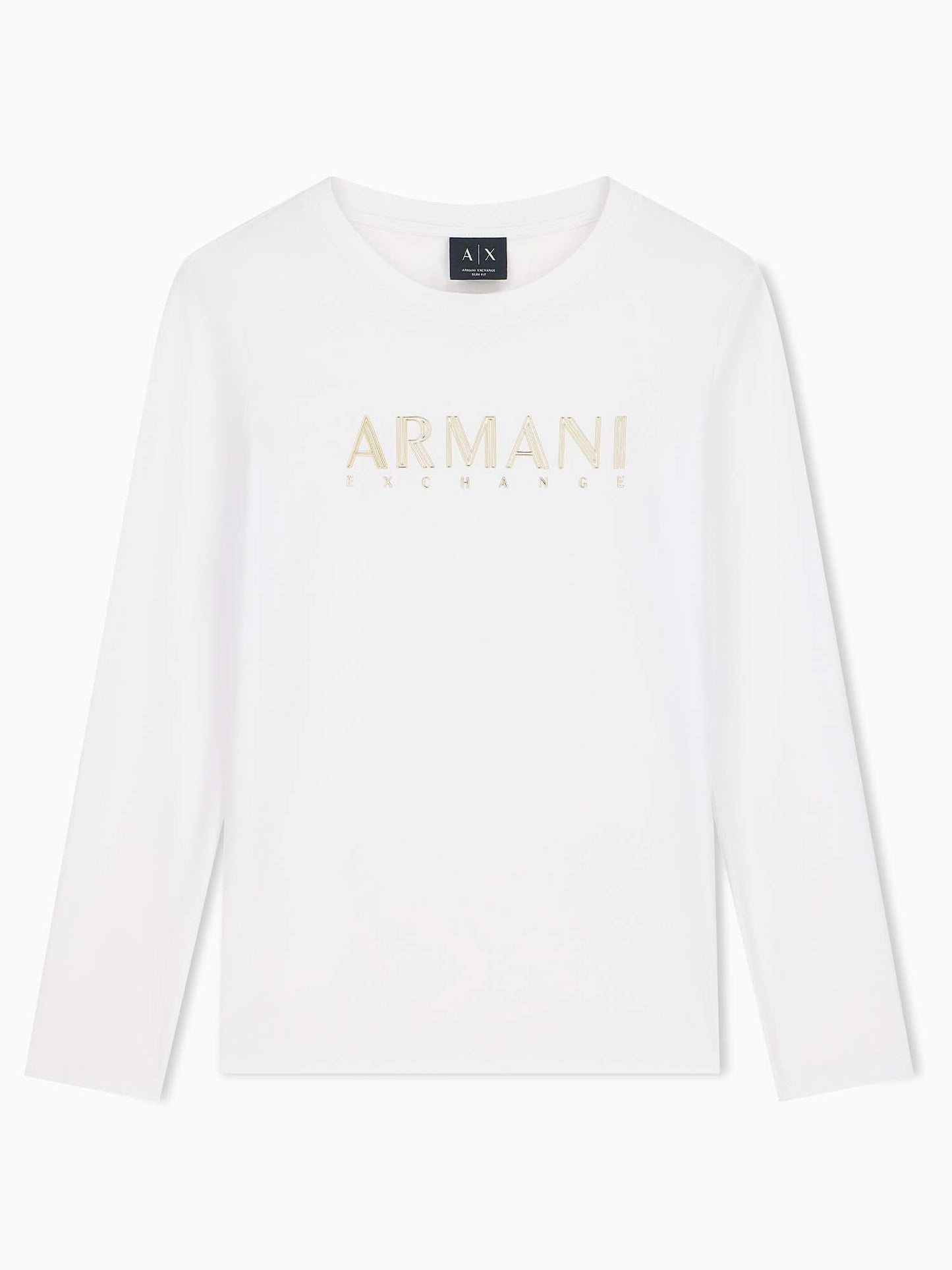 Armani Exchange XW2761 AF23954 U0002, t-shirt maniche corte da donna bianca