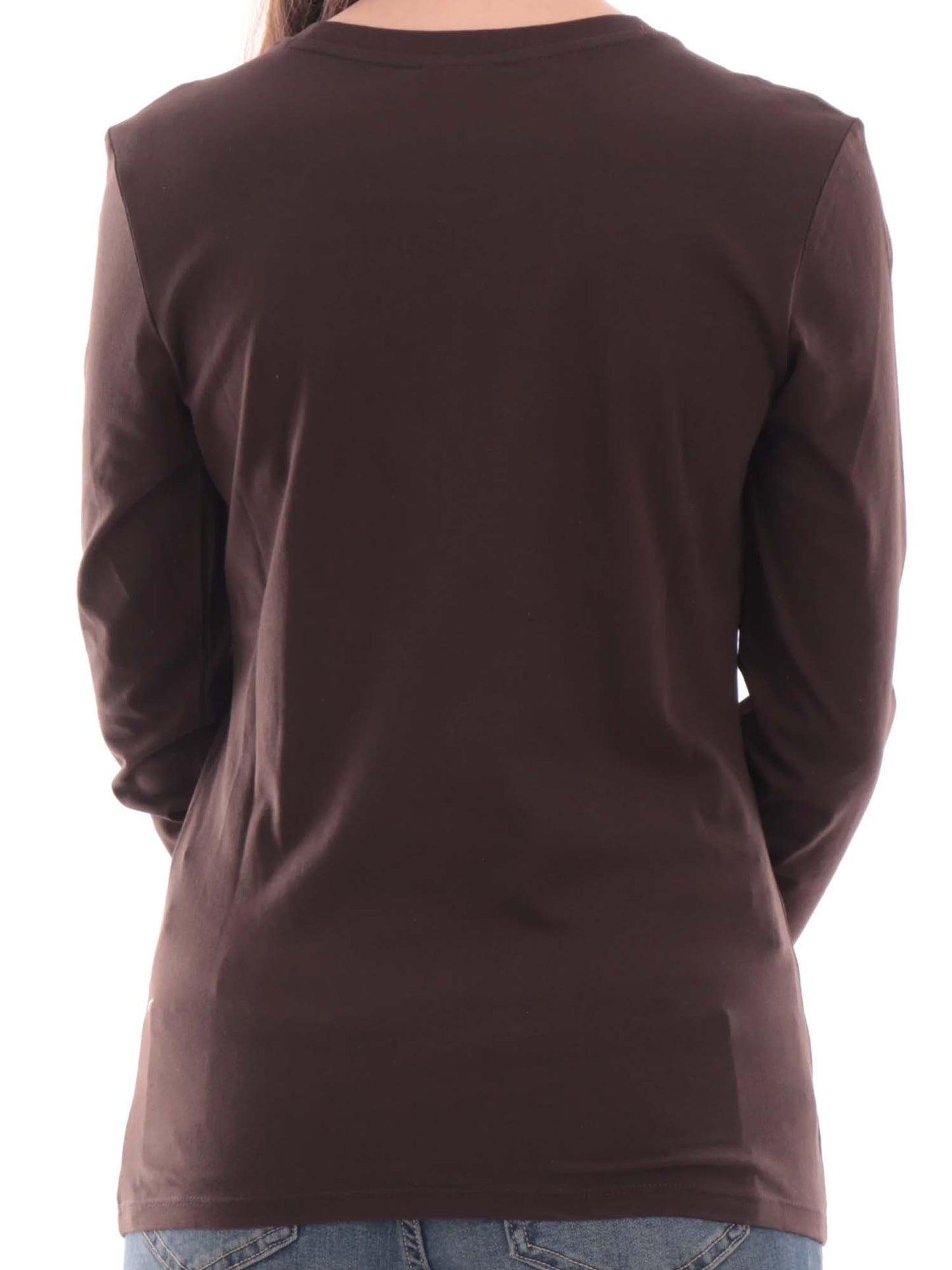Armani Exchange XW2761 AF23954 U6032, t-shirt da donna marrone