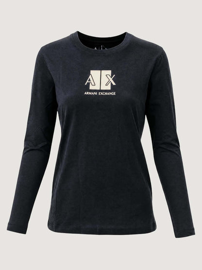 Armani Exchange XW2774 AF10356 UC001, t-shirt maniche corte da donna nera
