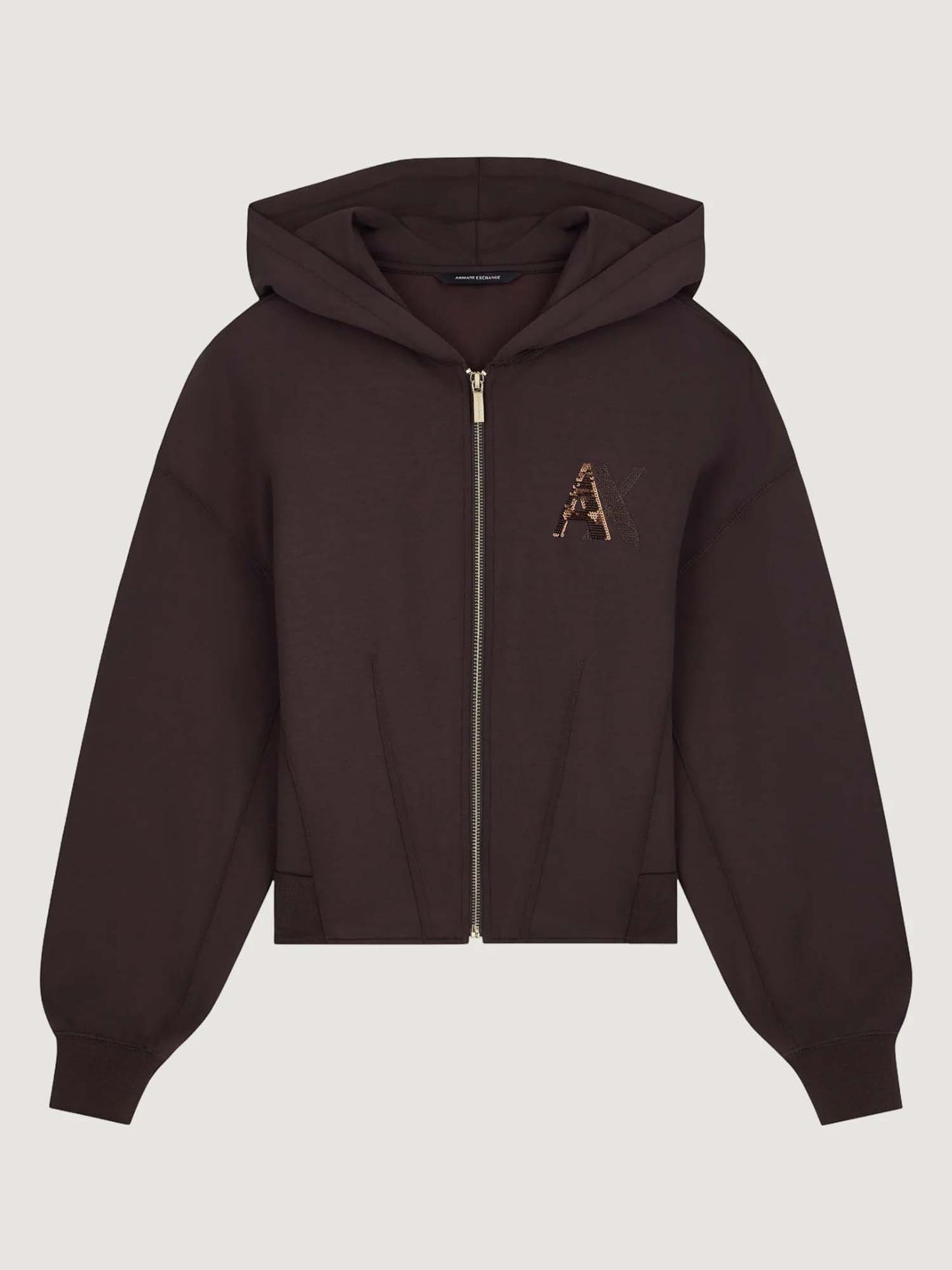 Armani Exchange felpa da donna marrone