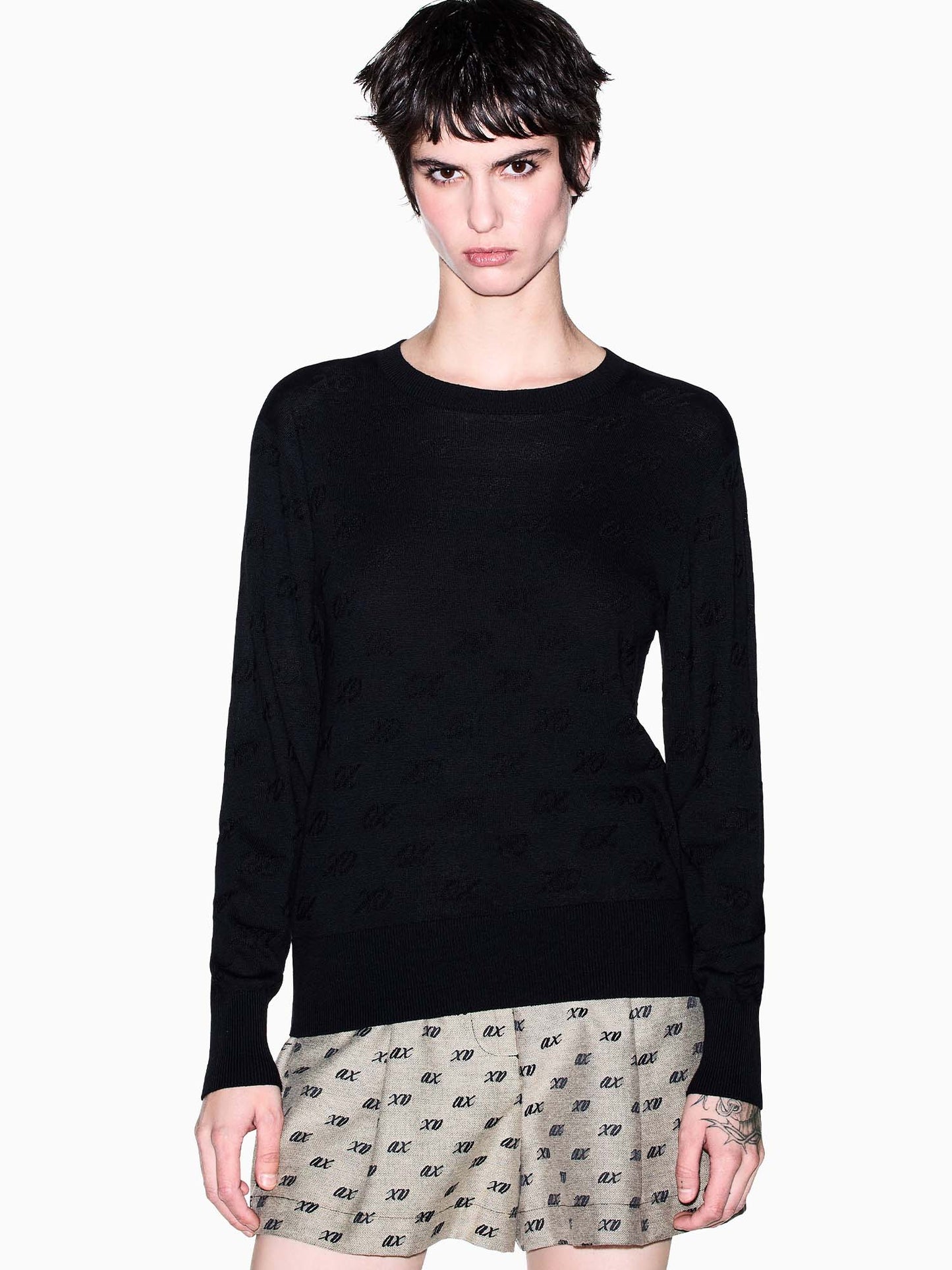 Armani Exchange Pullover, maglia da donna nera