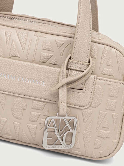 Armani Exchange Liz Handbag, borsa Unisex adulto beige