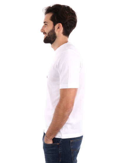 T-SHIRT LOGO GETTO KAPPA UOMO BIANCO