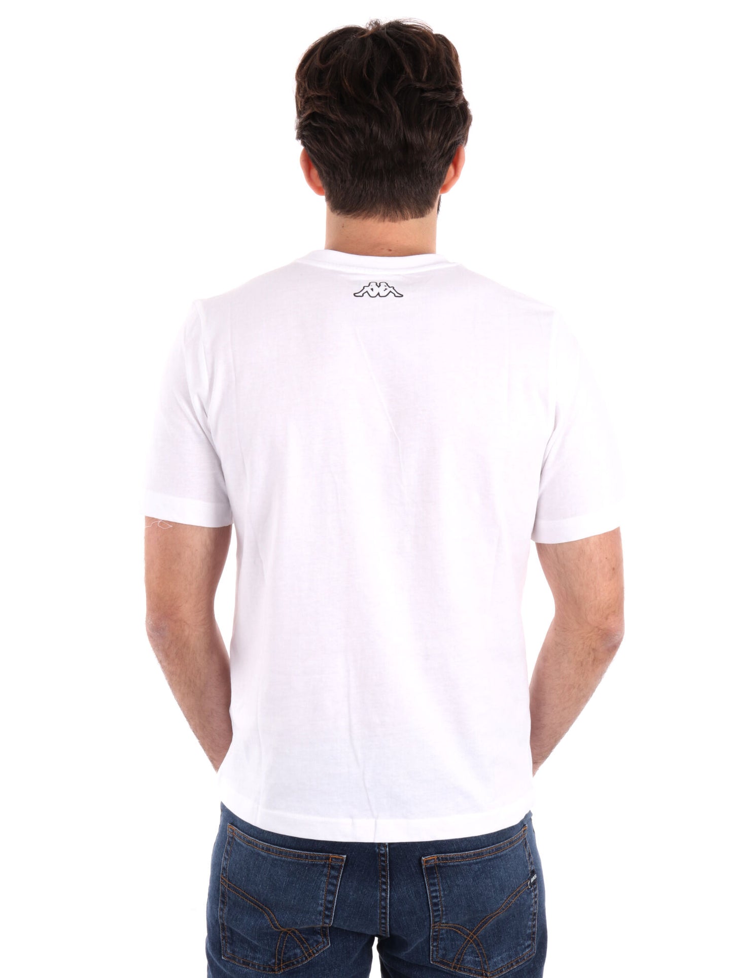 T-SHIRT LOGO GETTO KAPPA UOMO BIANCO