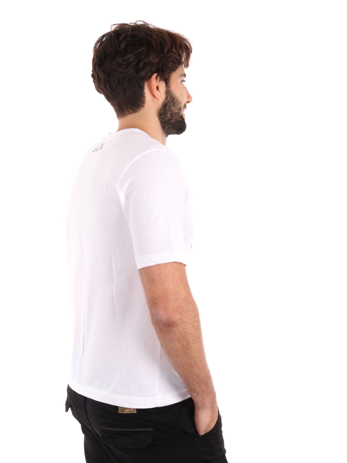 T-SHIRT LOGO GLABU KAPPA UOMO BIANCO
