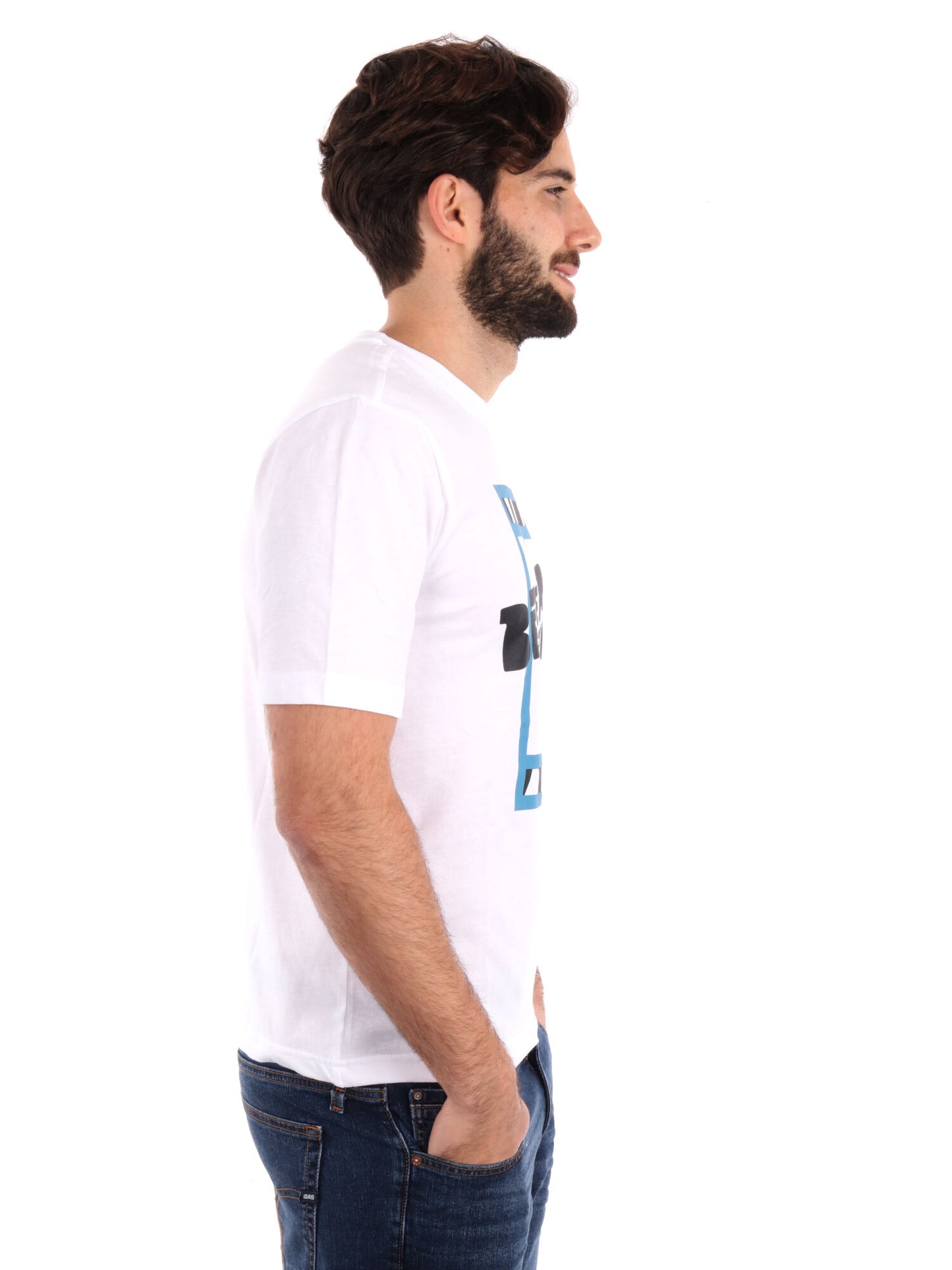 T-SHIRT LOGO GIMMIO KAPPA UOMO BIANCO