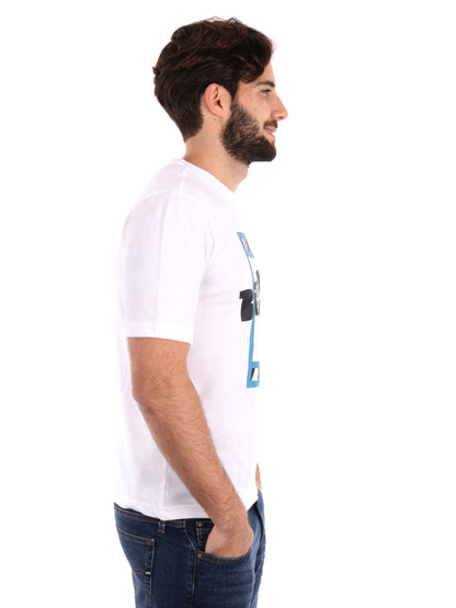 T-SHIRT LOGO GIMMIO KAPPA UOMO BIANCO