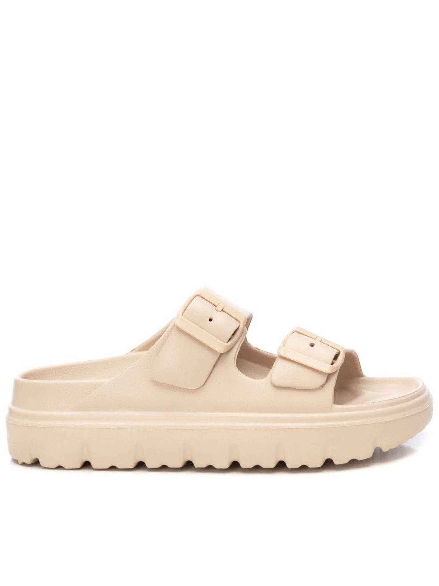 Xti ciabatte flat da donna adulto beige in gomma leggera e confortevole