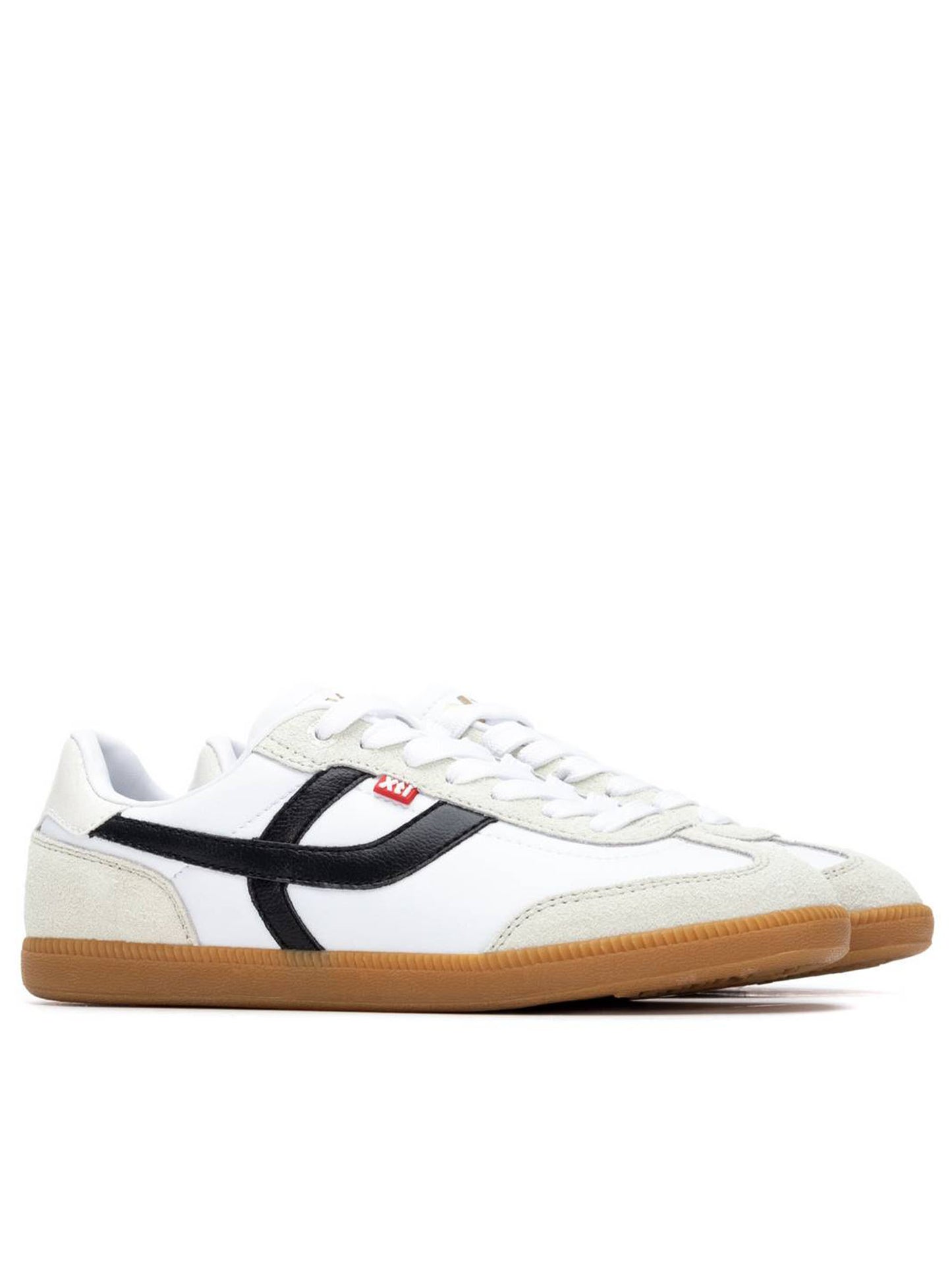 Sneakers Xti 145055 da donna bianche in similpelle dallo stile retrò