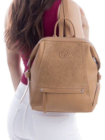 Zaino Xti da uomo e donna beige dallo stile urbano e funzionale