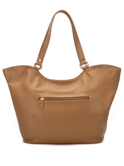 Xti borsa a spalla beige effetto rafia da donna adulto
