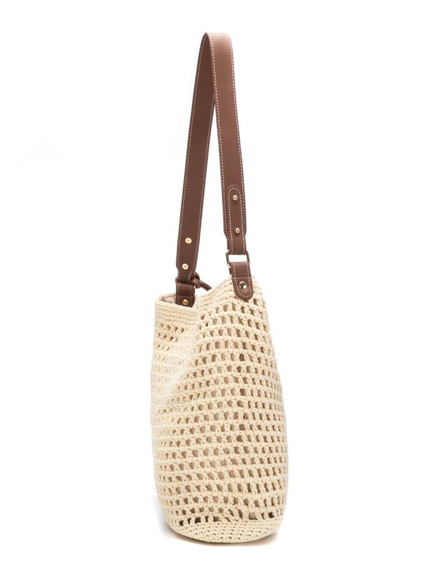 Borsa a tracolla XTI 184599 Ice in rafia bianca da donna