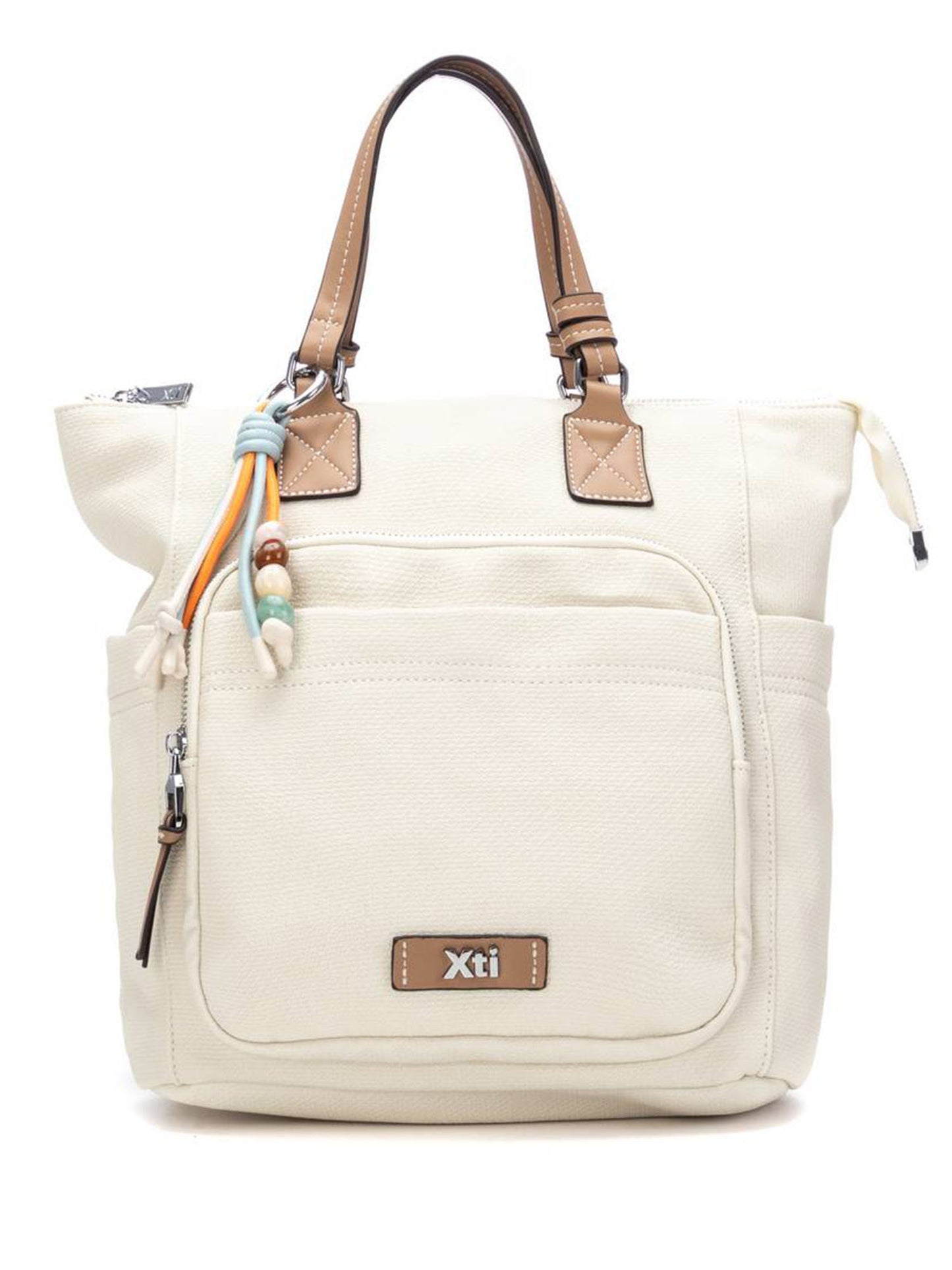 Borsa zaino Xti bianca versatile e di tendenza da donna
