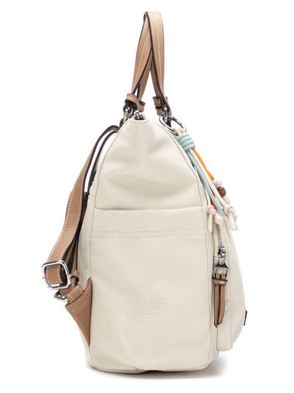 Borsa zaino Xti bianca versatile e di tendenza da donna