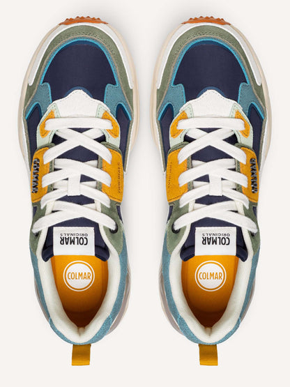 SNEAKERS BLU-MULTICOLOR GARNER COLMAR DA UOMO