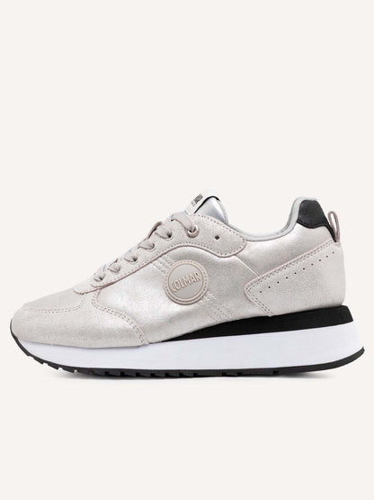 SNEAKERS TRAVIS PUNK SUOLA ALTA COLMAR DA DONNA ARGENTO