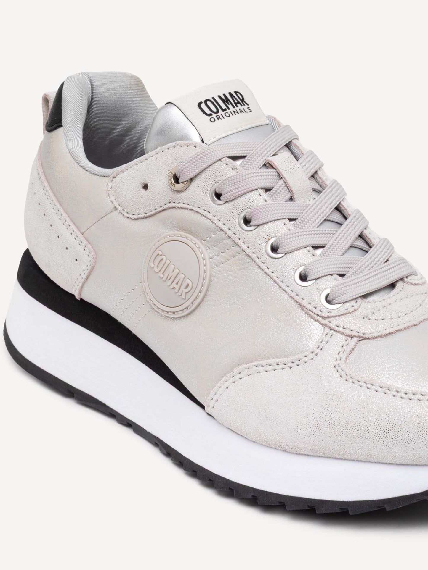SNEAKERS TRAVIS PUNK SUOLA ALTA COLMAR DA DONNA ARGENTO