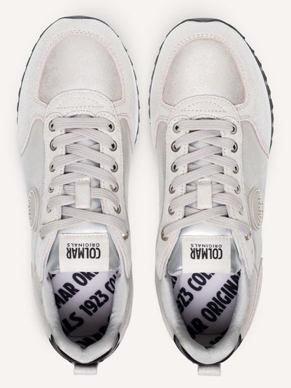 SNEAKERS TRAVIS PUNK SUOLA ALTA COLMAR DA DONNA ARGENTO
