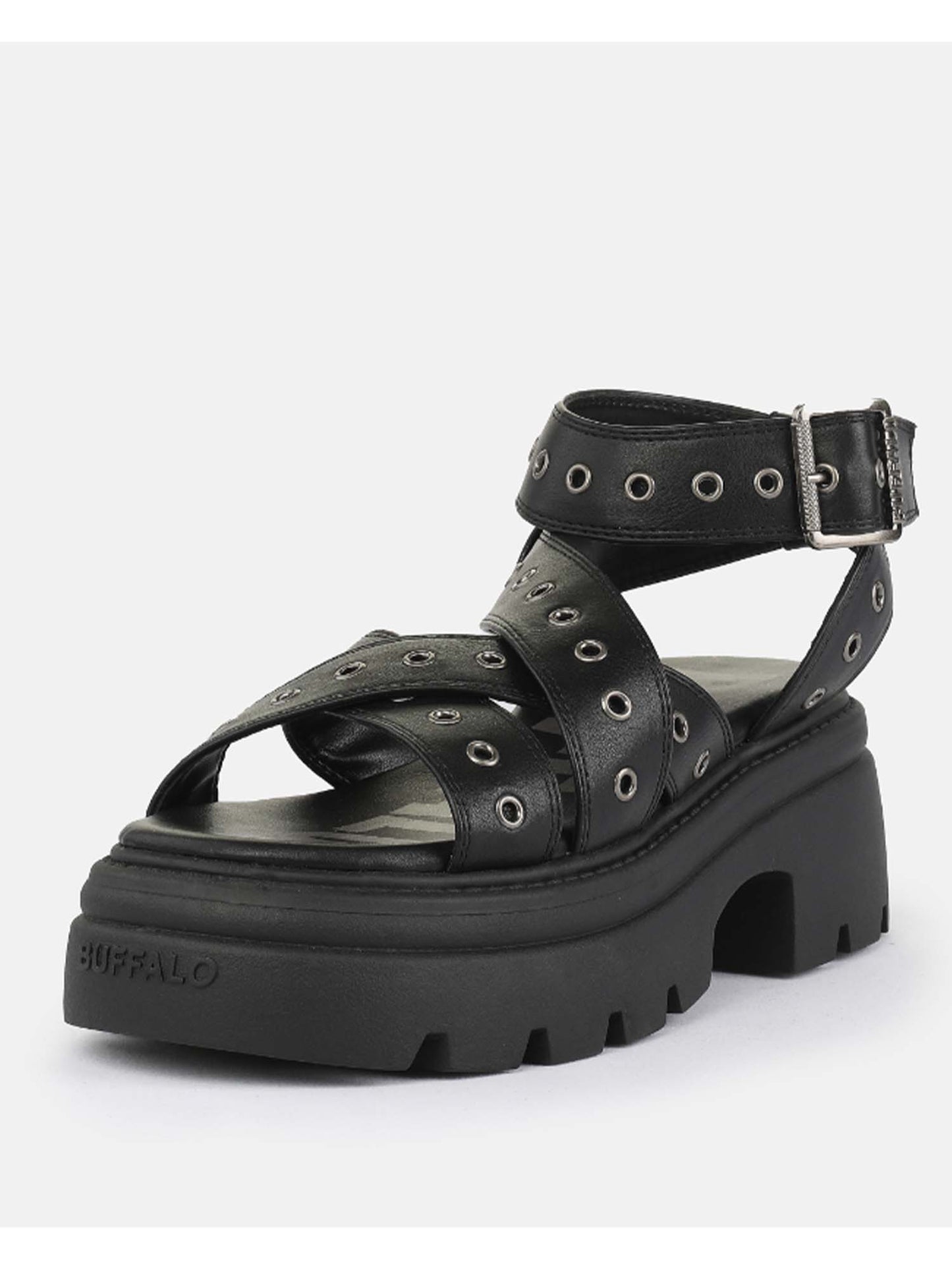 Sandali Buffalo Vega da donna in nero
