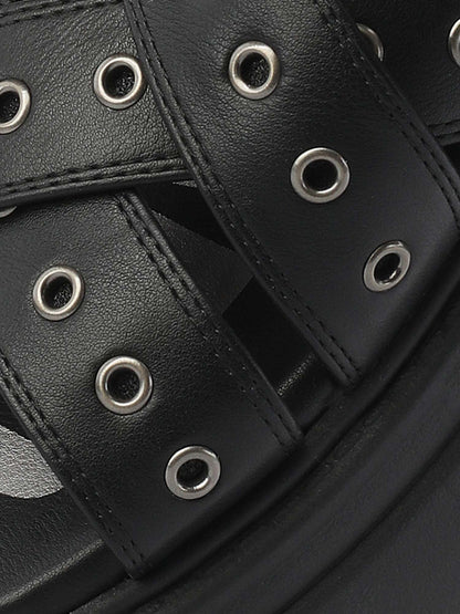 Sandali Buffalo Vega da donna in nero