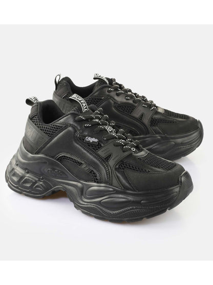 Buffalo Yuno, sneakers donna nere dal design iconico