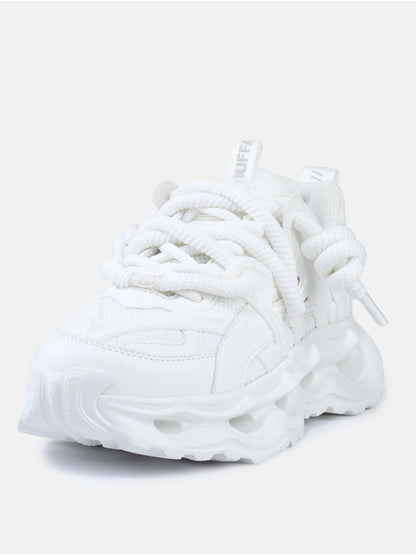 Buffalo Malaga Lace, sneakers da donna bianche