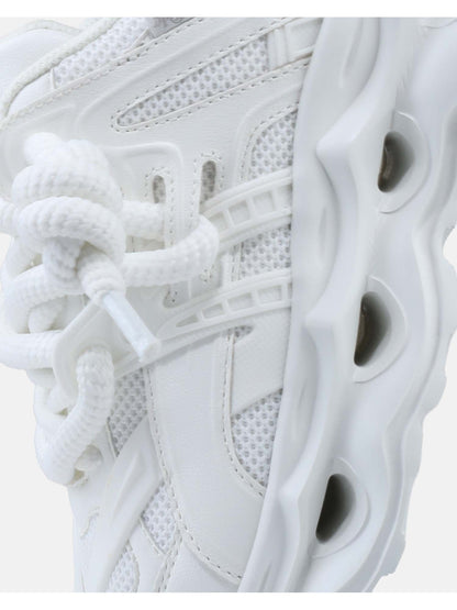 Buffalo Malaga Lace, sneakers da donna bianche
