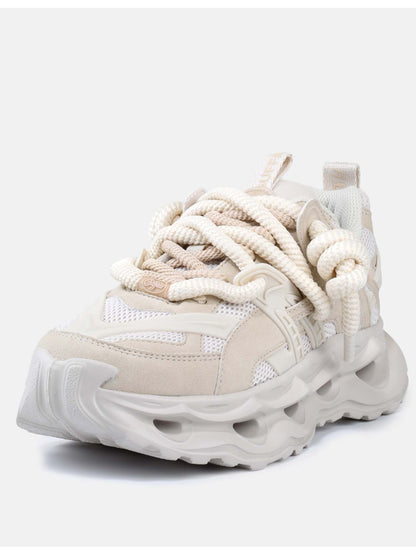 Buffalo Malaga Lace, sneakers da donna crema