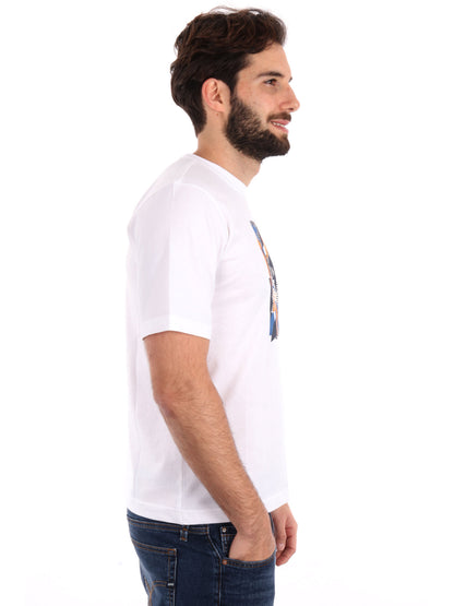 T-SHIRT LOGO GUOTI KAPPA UOMO BIANCO