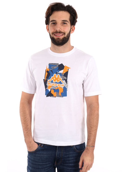 T-SHIRT LOGO GUOTI KAPPA UOMO BIANCO