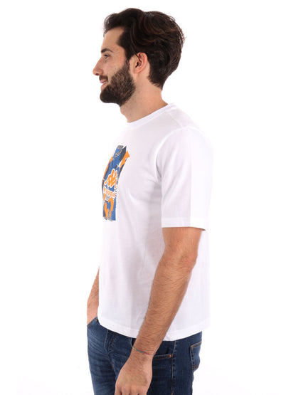 T-SHIRT LOGO GUOTI KAPPA UOMO BIANCO