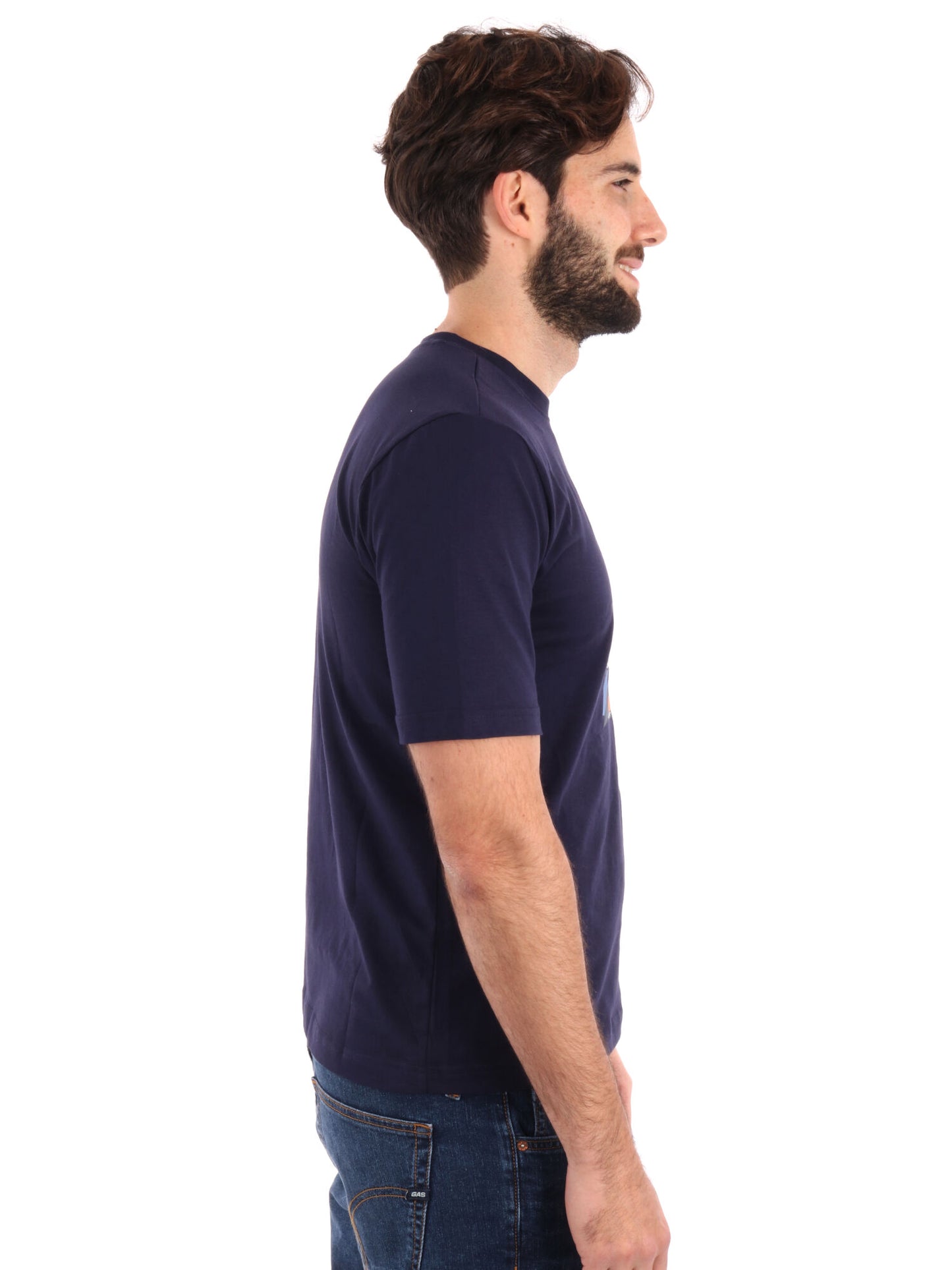 T-SHIRT LOGO GUOTI KAPPA UOMO BLU