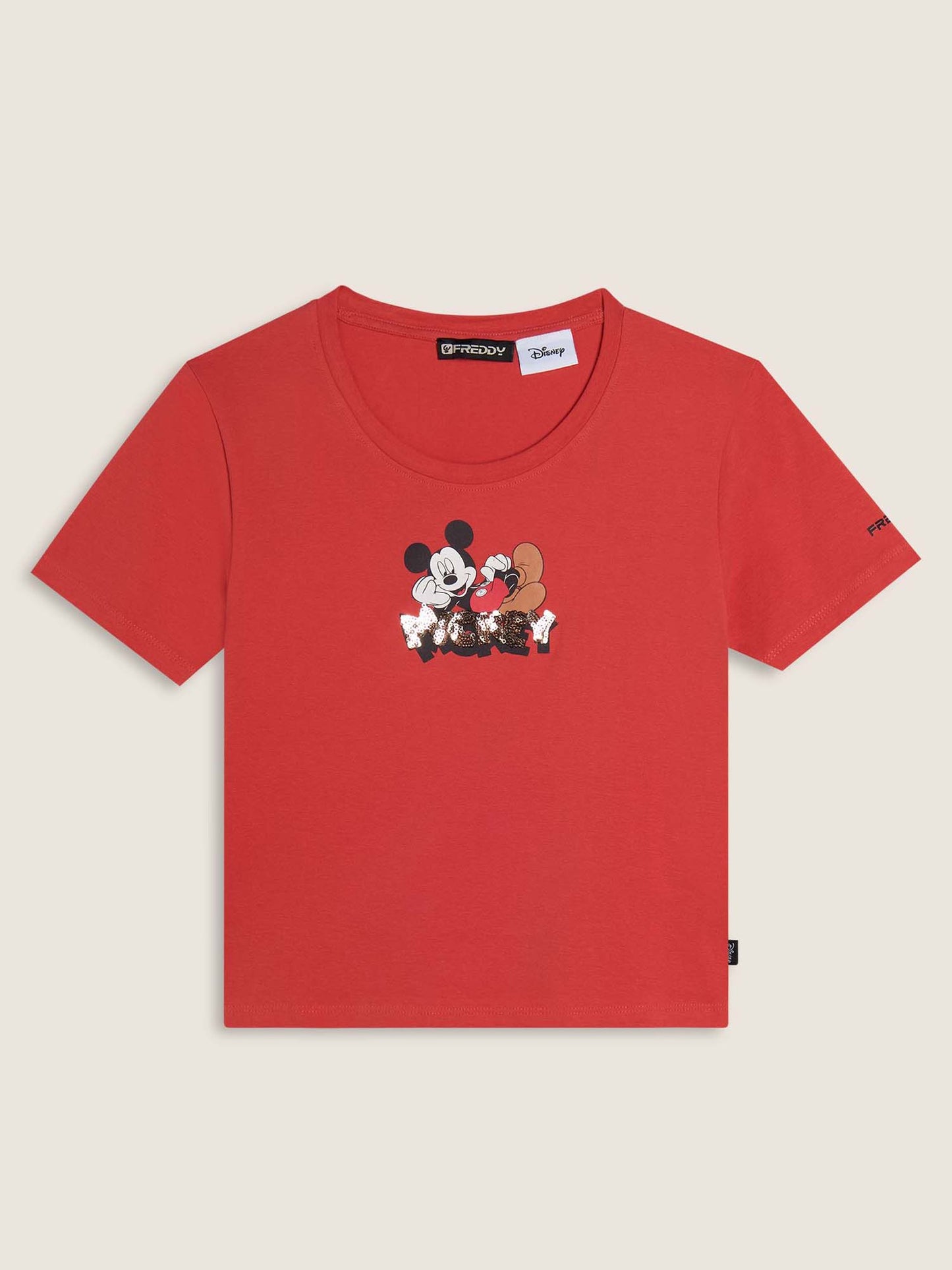 T-SHIRT CROP MICKEY MOUSE FREDDY DA DONNA CORALLO