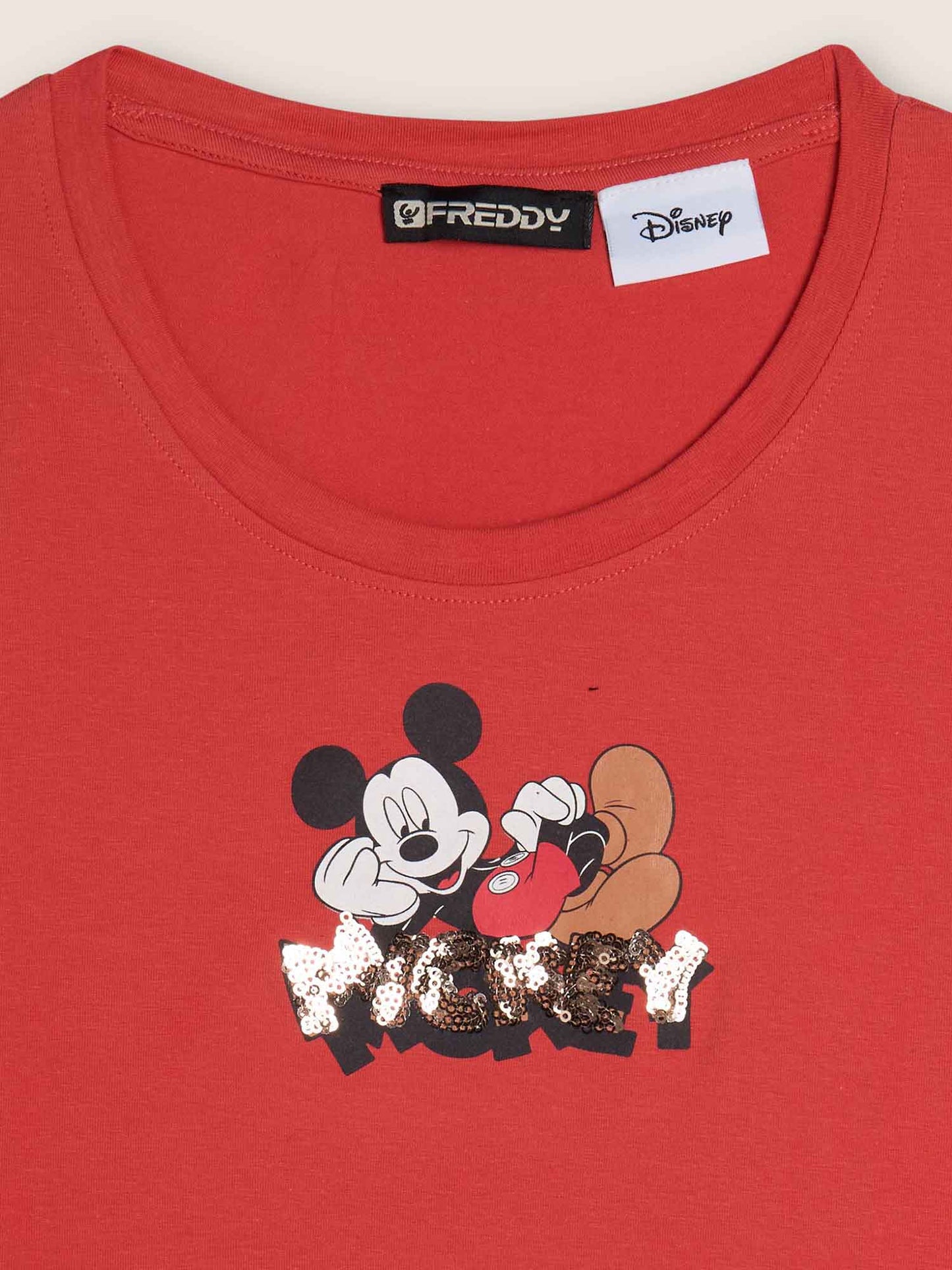 T-SHIRT CROP MICKEY MOUSE FREDDY DA DONNA CORALLO
