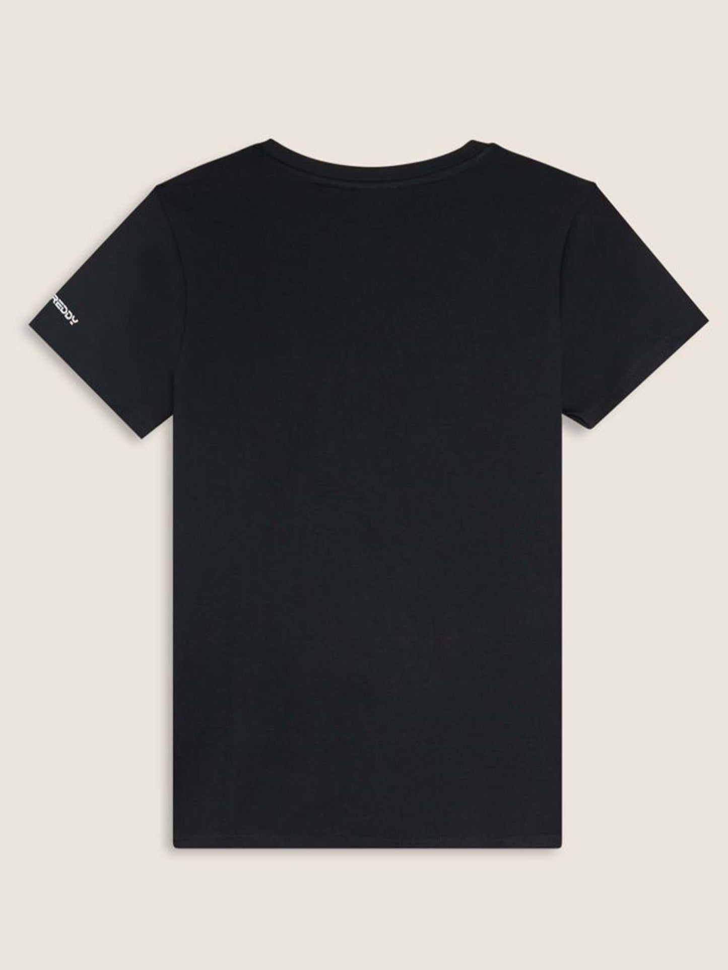T-SHIRT CON STAMPA MICKEY MOUSE FREDDY DA DONNA NERO