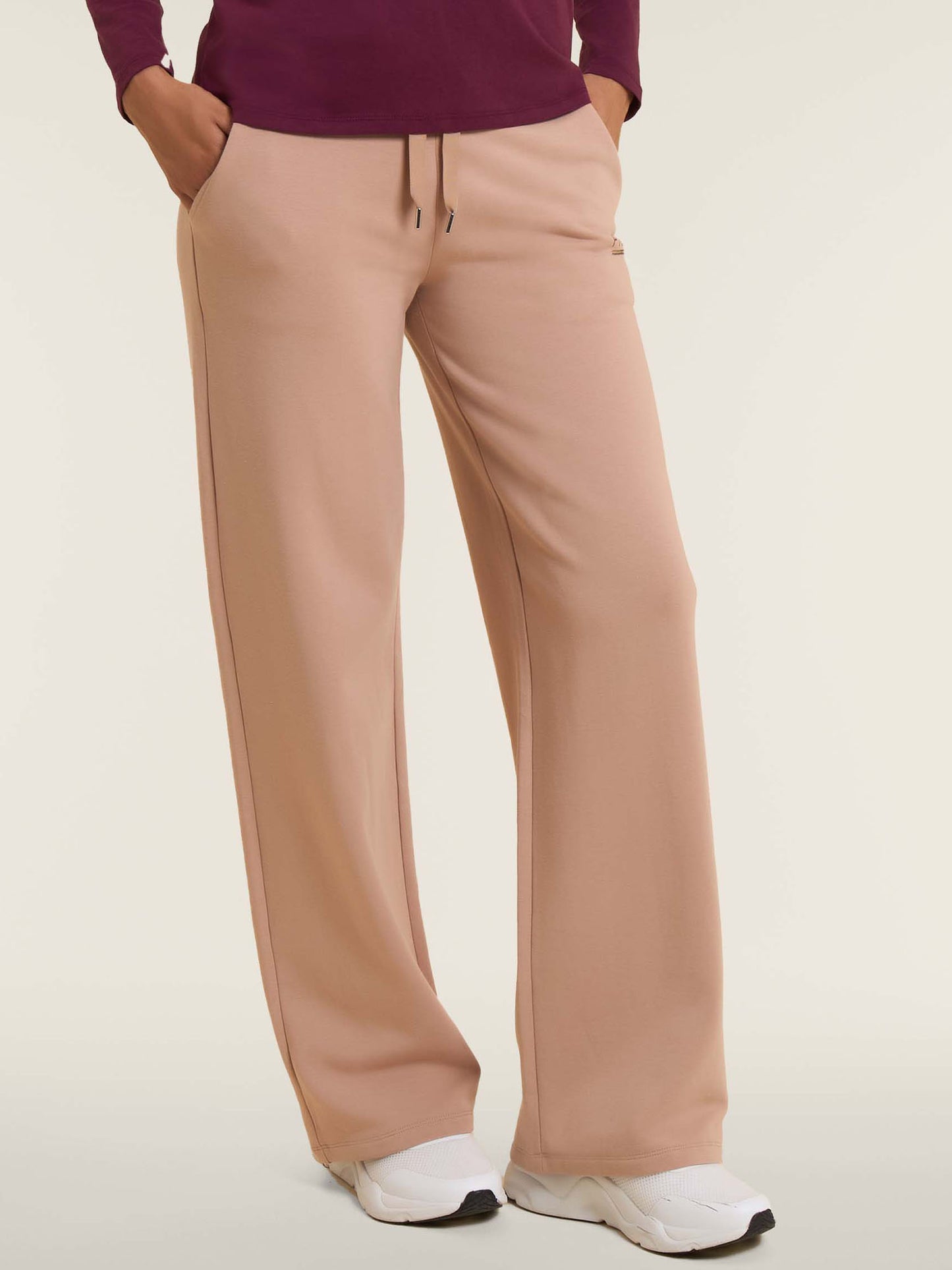 PANTALONE WIDE LEG COLLEGE LUXE FREDDY DONNA BEIGE