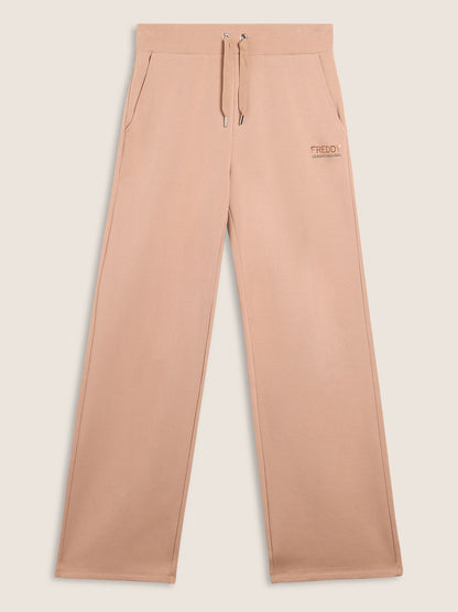 PANTALONE WIDE LEG COLLEGE LUXE FREDDY DONNA BEIGE