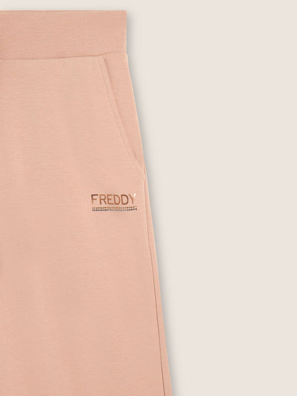 PANTALONE WIDE LEG COLLEGE LUXE FREDDY DONNA BEIGE