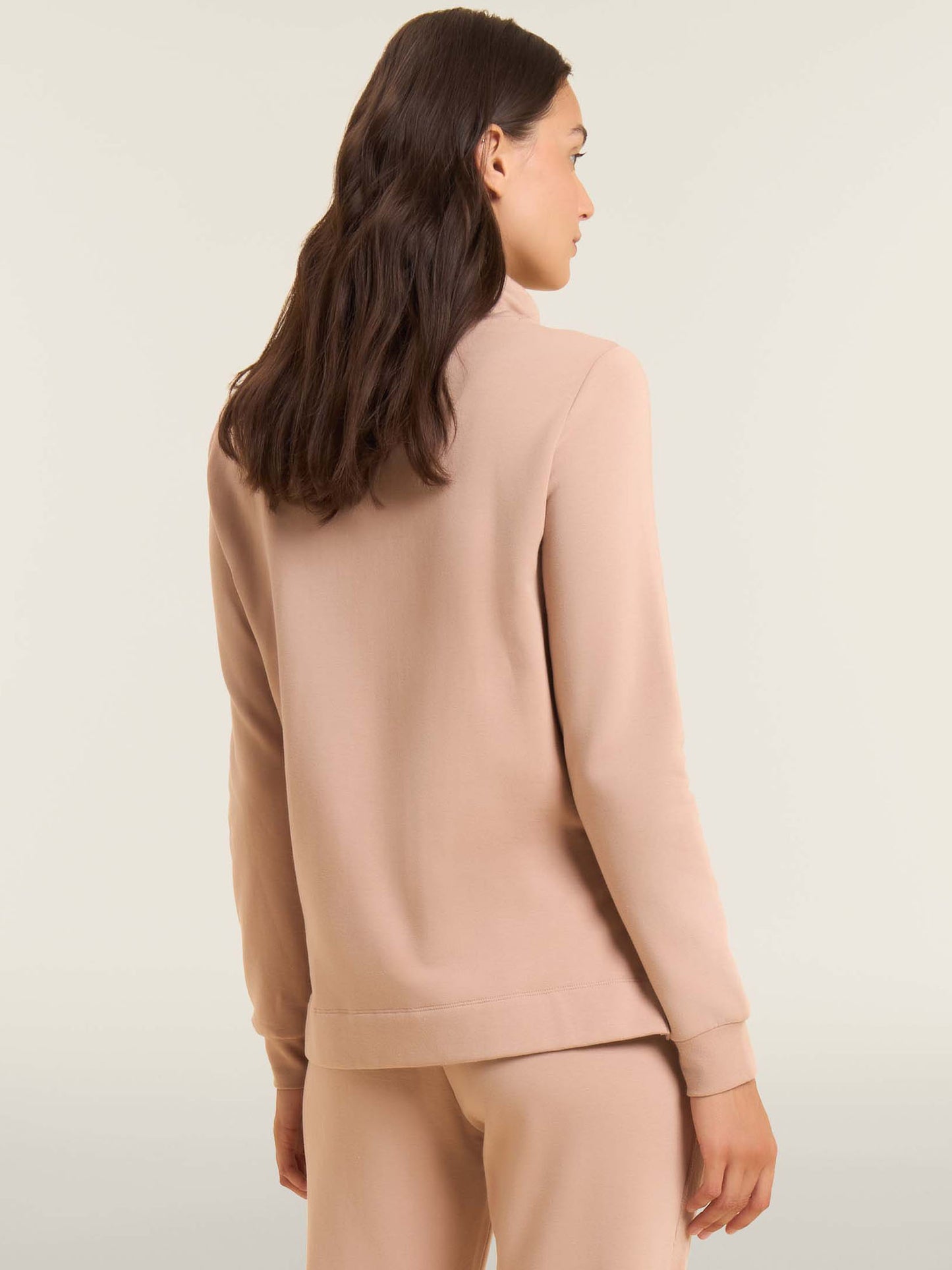 FELPA A COLLO ALTO COLLEGE LUXE FREDDY DONNA BEIGE